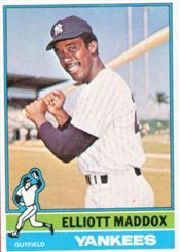 1976 Topps Baseball Cards      503     Elliott Maddox